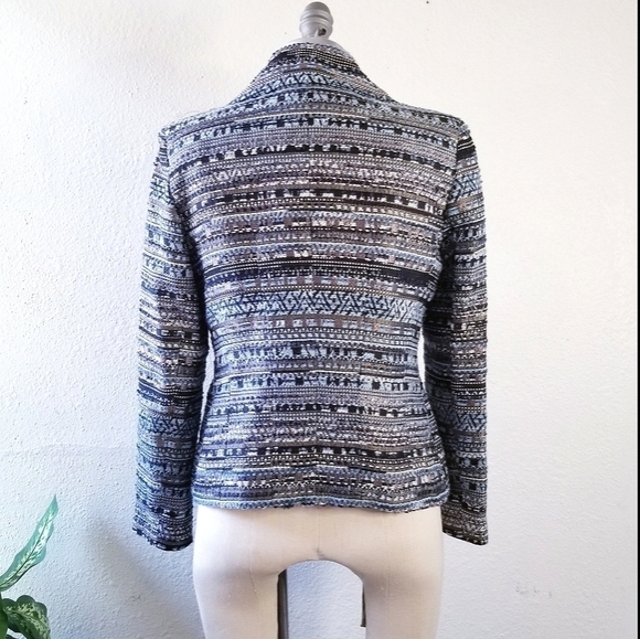 LAFAYETTE 148 NY Blue Tweed Bouclé Jacket Blazer - Picture 9 of 11